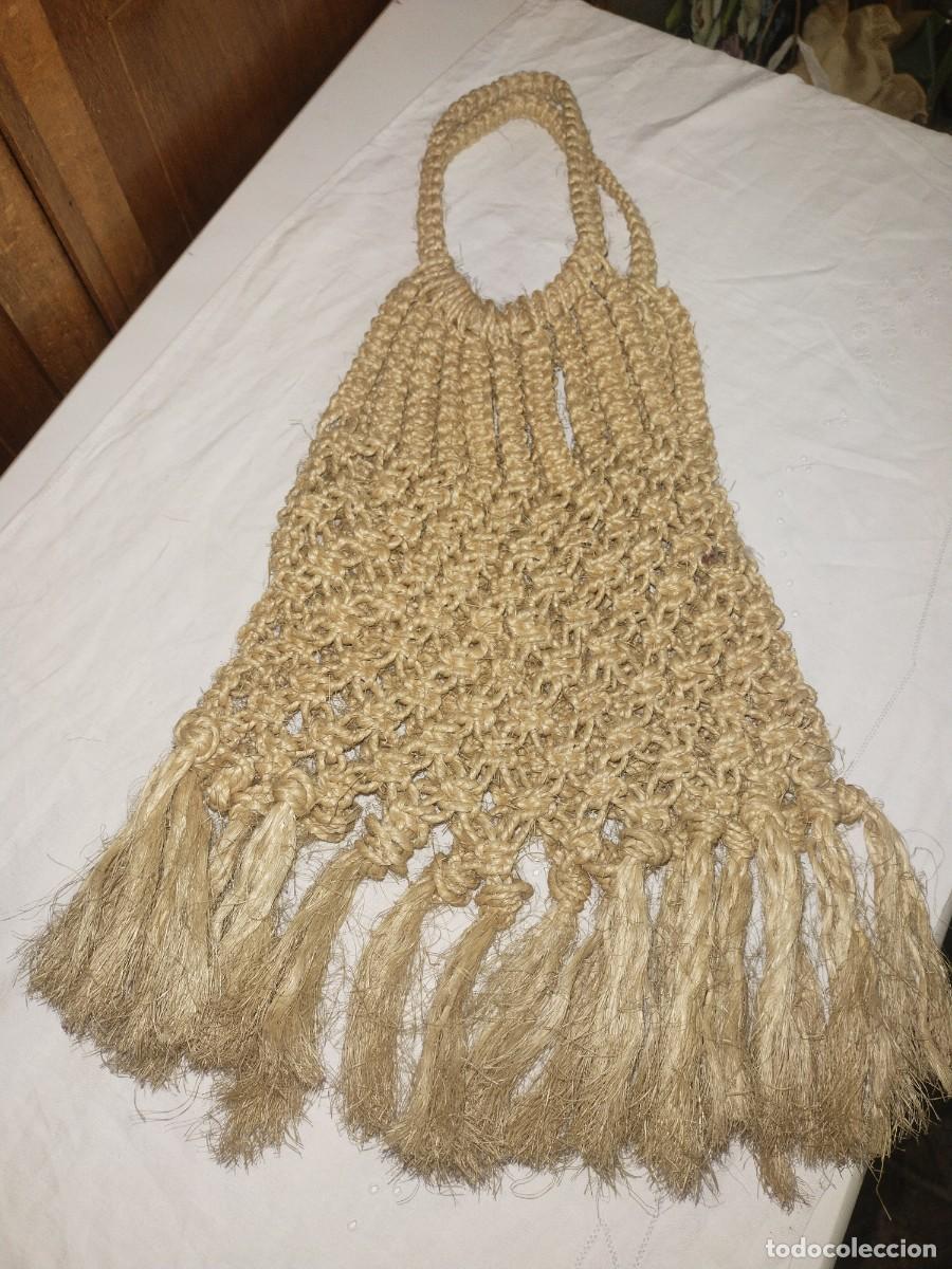 Antig&uuml;edades: Bolso de compra de pita - Foto 1
