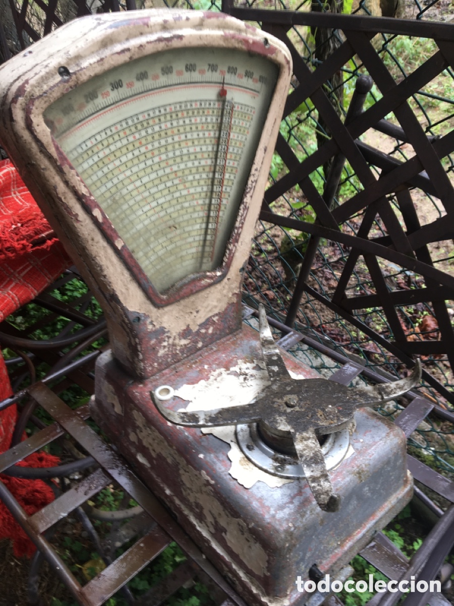 Antig&uuml;edades: B&aacute;scula antigua un plato - Foto 1