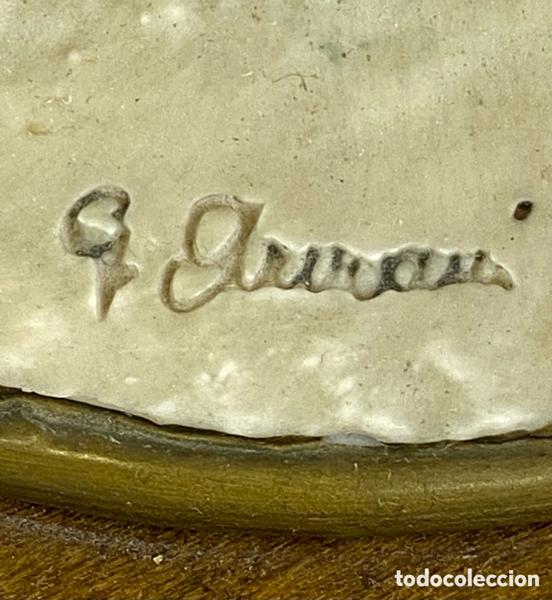 Antig&uuml;edades: GIUSEPPE ARMANI - CHICA CON CORDERO - CAPODIMONTE - Foto 9