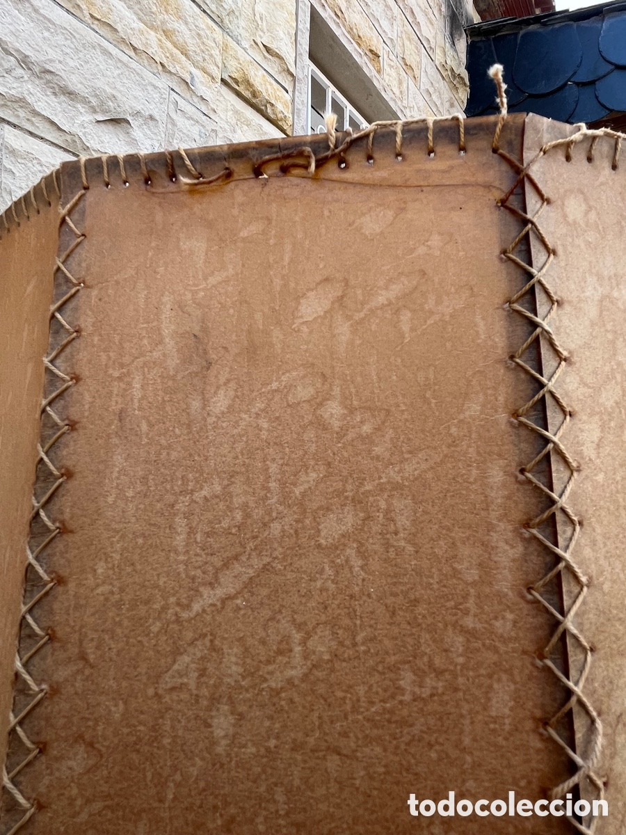 Antig&uuml;edades: L&Aacute;MPARA DE PIE DE MADERA MACIZA - Foto 7