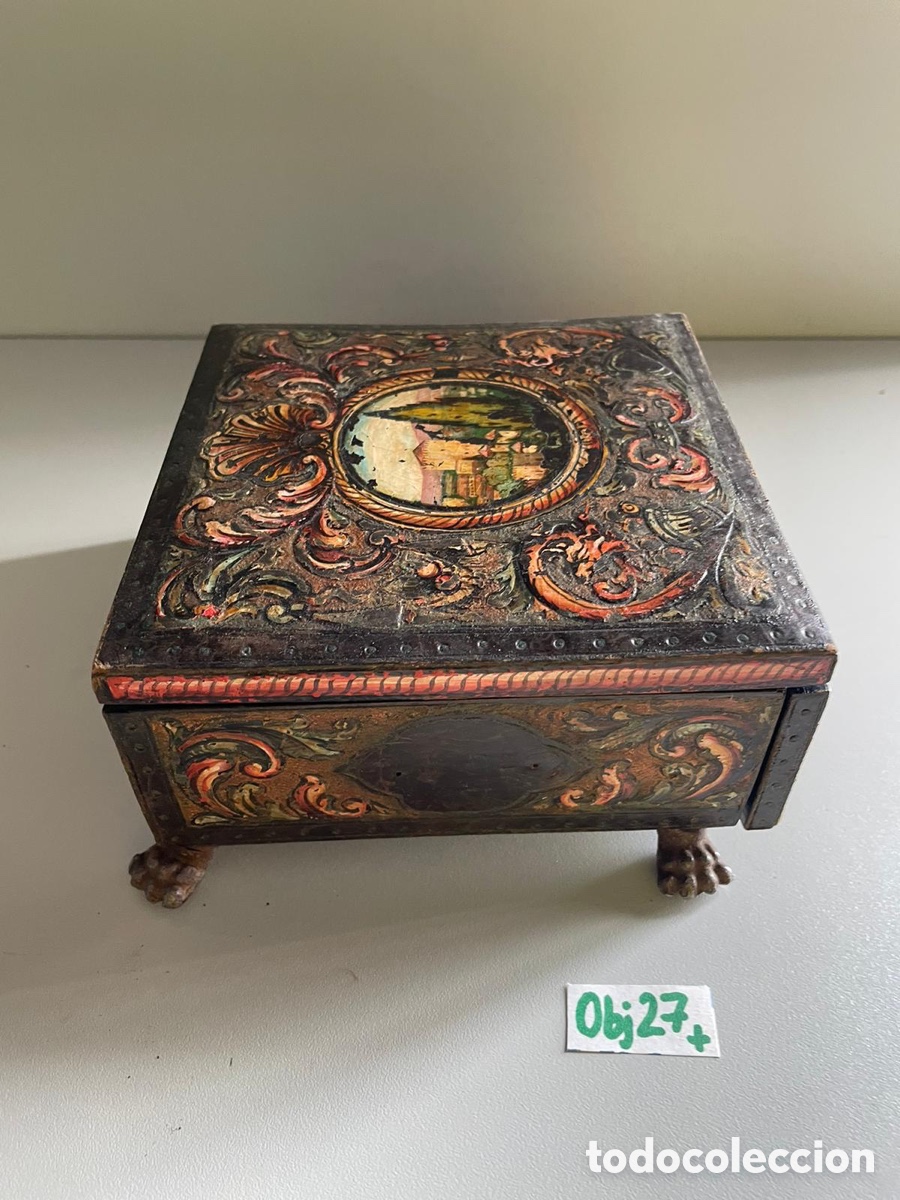 Antig&uuml;edades: Antigua caja joyero - Foto 2