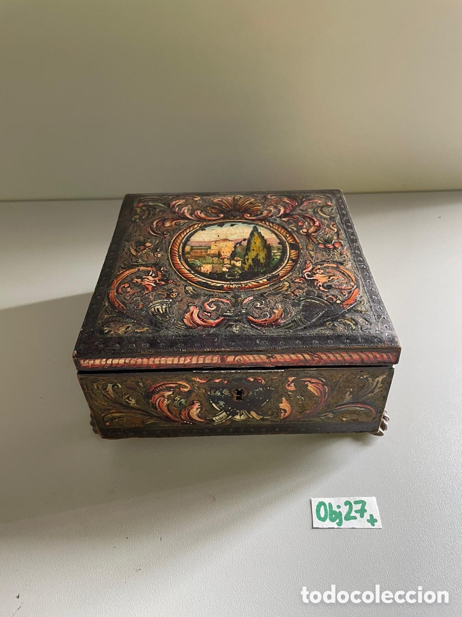 Antig&uuml;edades: Antigua caja joyero - Foto 3