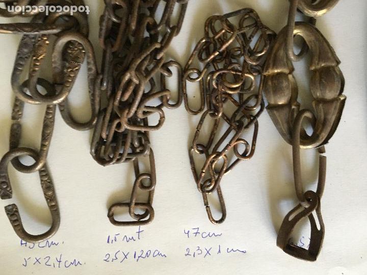 Antig&uuml;edades: Lampara, cadenas antiguas - Foto 8