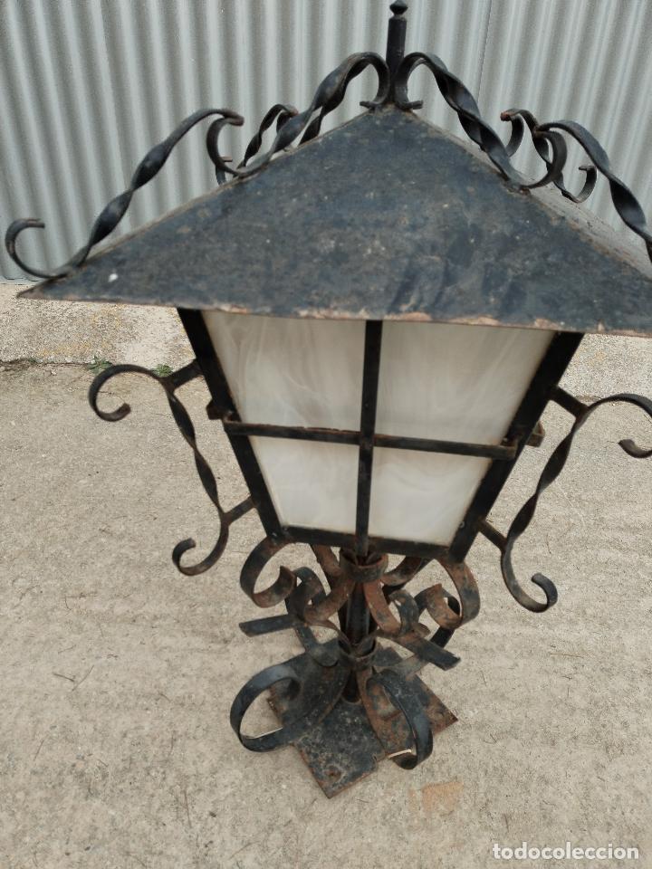 Antig&uuml;edades: farol grande de forja - Foto 3