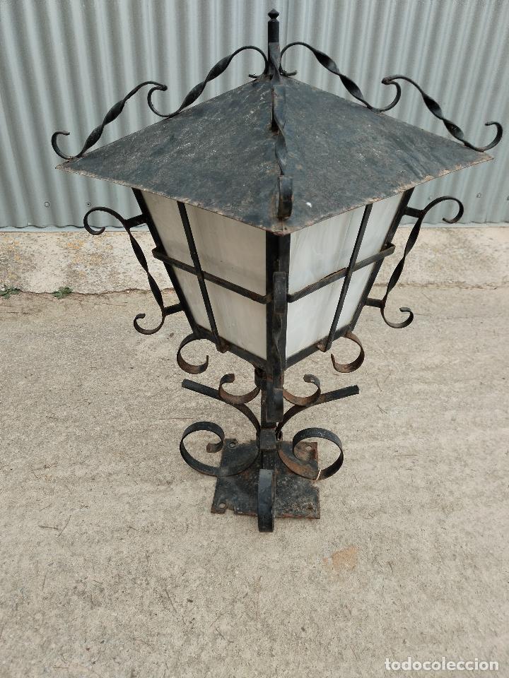 Antig&uuml;edades: farol grande de forja - Foto 4