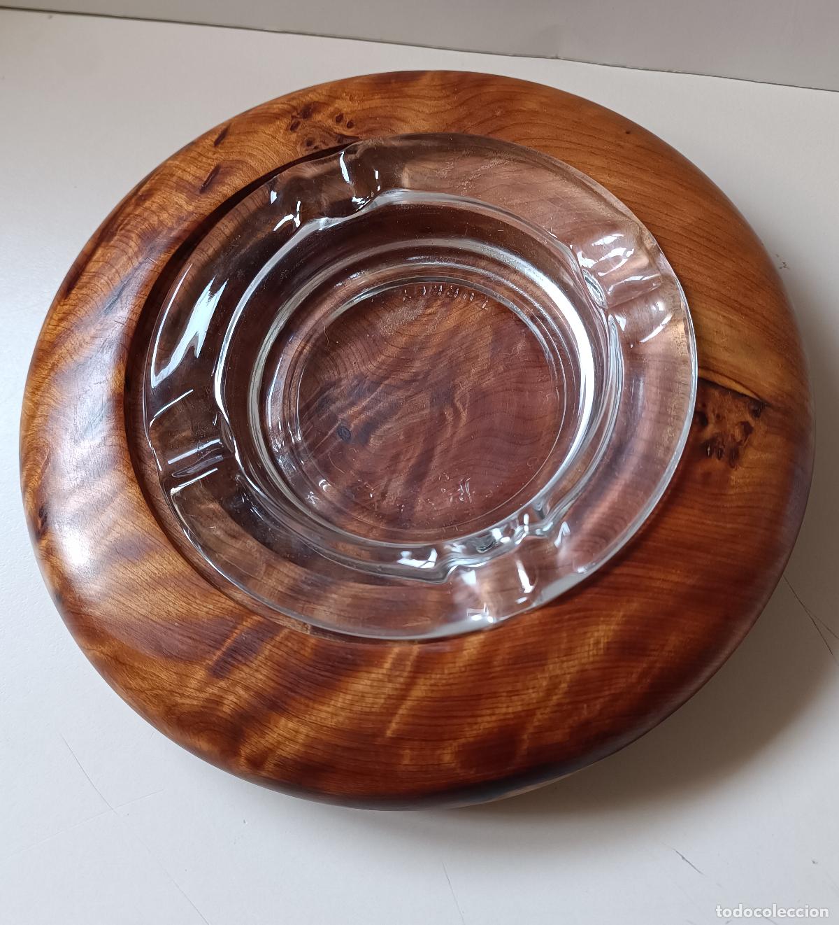 Antig&uuml;edades: PLATO DE MADERA DE UNA PIEZA. (Made in Turkey) - Foto 4