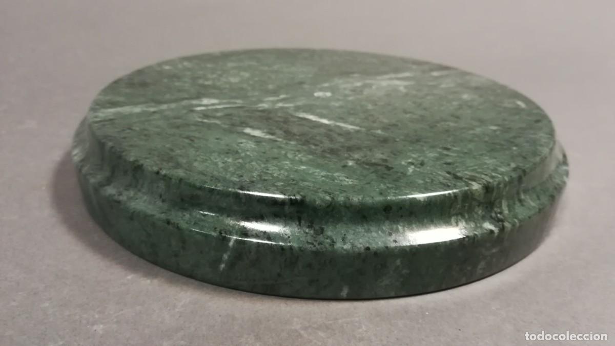 Antig&uuml;edades: BASE DE MARMOL VERDE DE FORMA CIRCULAR - Foto 2
