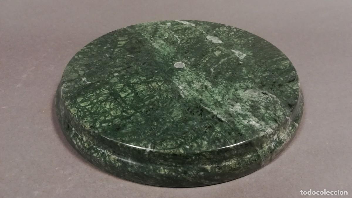 Antig&uuml;edades: BASE REDONDA DE MARMOL VERDE - Foto 3