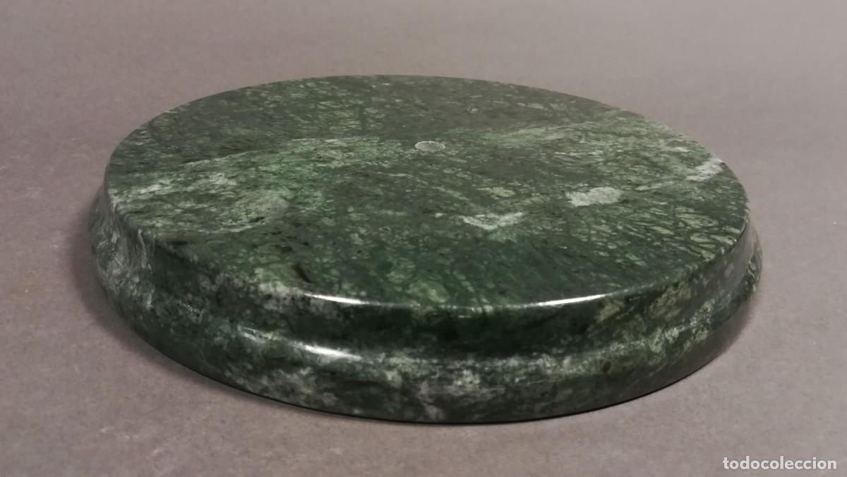 Antig&uuml;edades: BASE REDONDA DE MARMOL VERDE - Foto 4