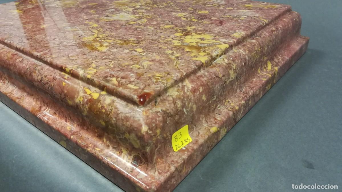 Antig&uuml;edades: BASE DE MARMOL ROSA GRANDE - Foto 5