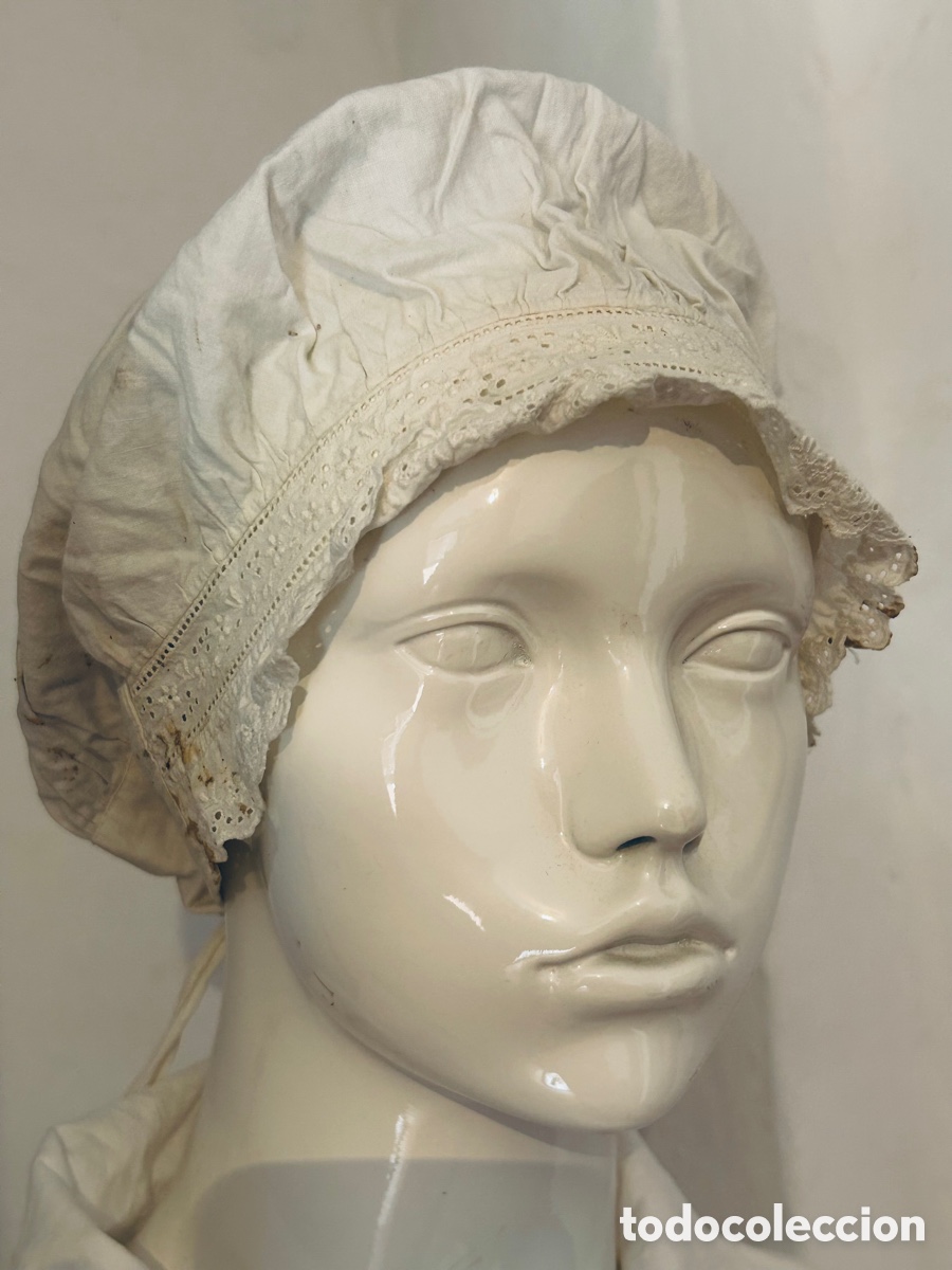 Antig&uuml;edades: Antiguo gorro de sirvienta - Foto 3