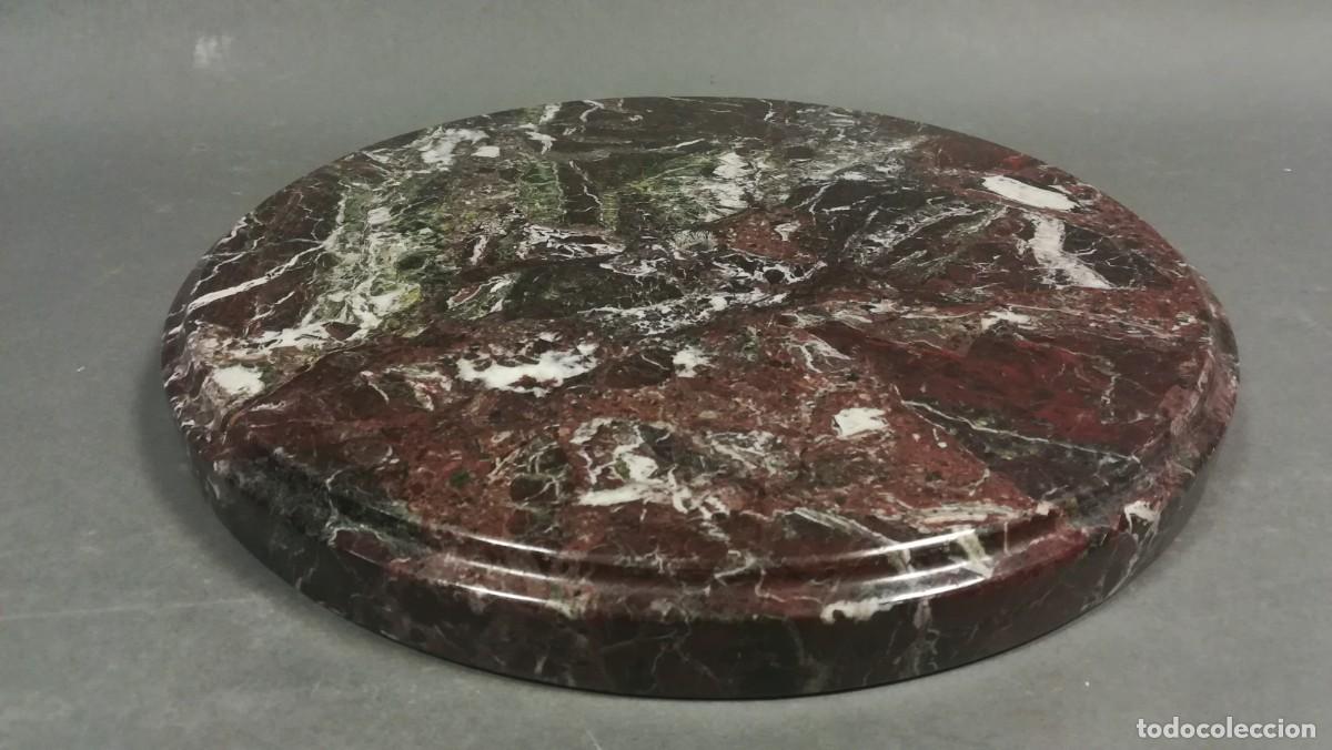 Antig&uuml;edades: BASE DE MARMOL ROJO DE BURDEOS - Foto 1