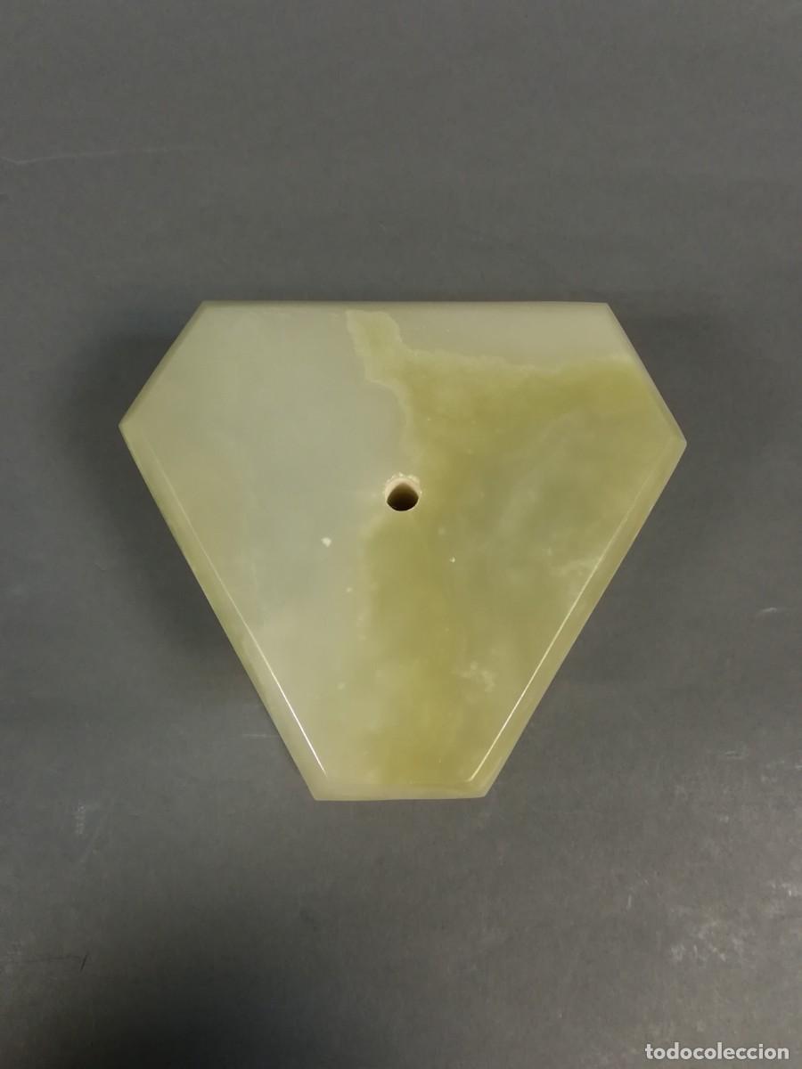 Antig&uuml;edades: BASE DE ONIX PAKISTAN DE FORMA HEXAGONAL TRIANGULAR - Foto 2