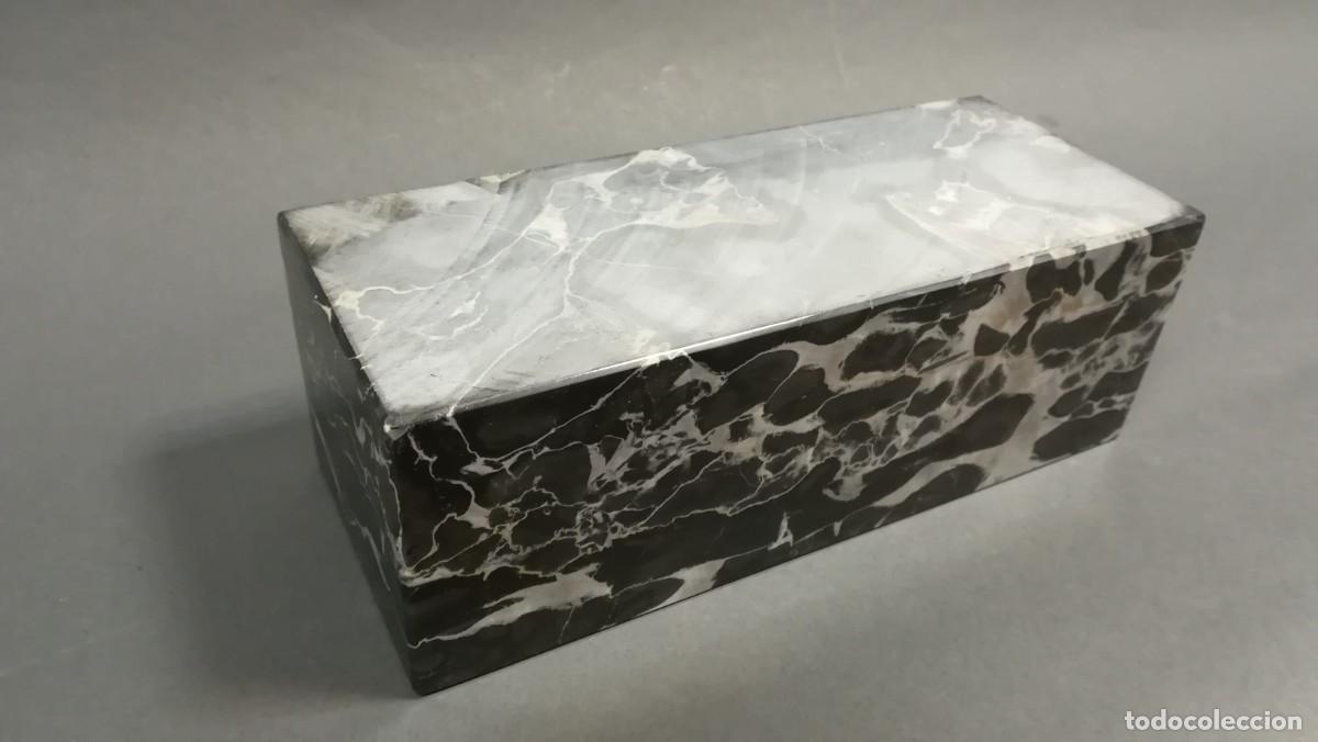 Antig&uuml;edades: BASE RECTANGULAR DE MARMOL NEGRO PORTORO - Foto 4