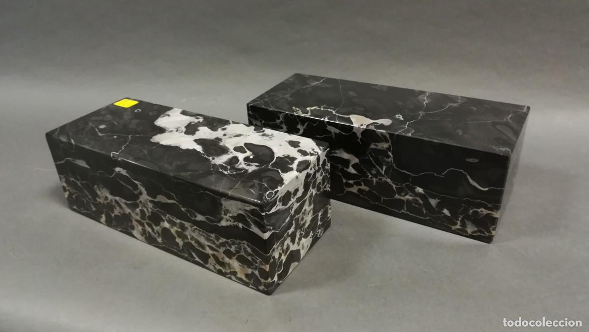 Antig&uuml;edades: BASE RECTANGULAR DE MARMOL NEGRO PORTORO - Foto 5