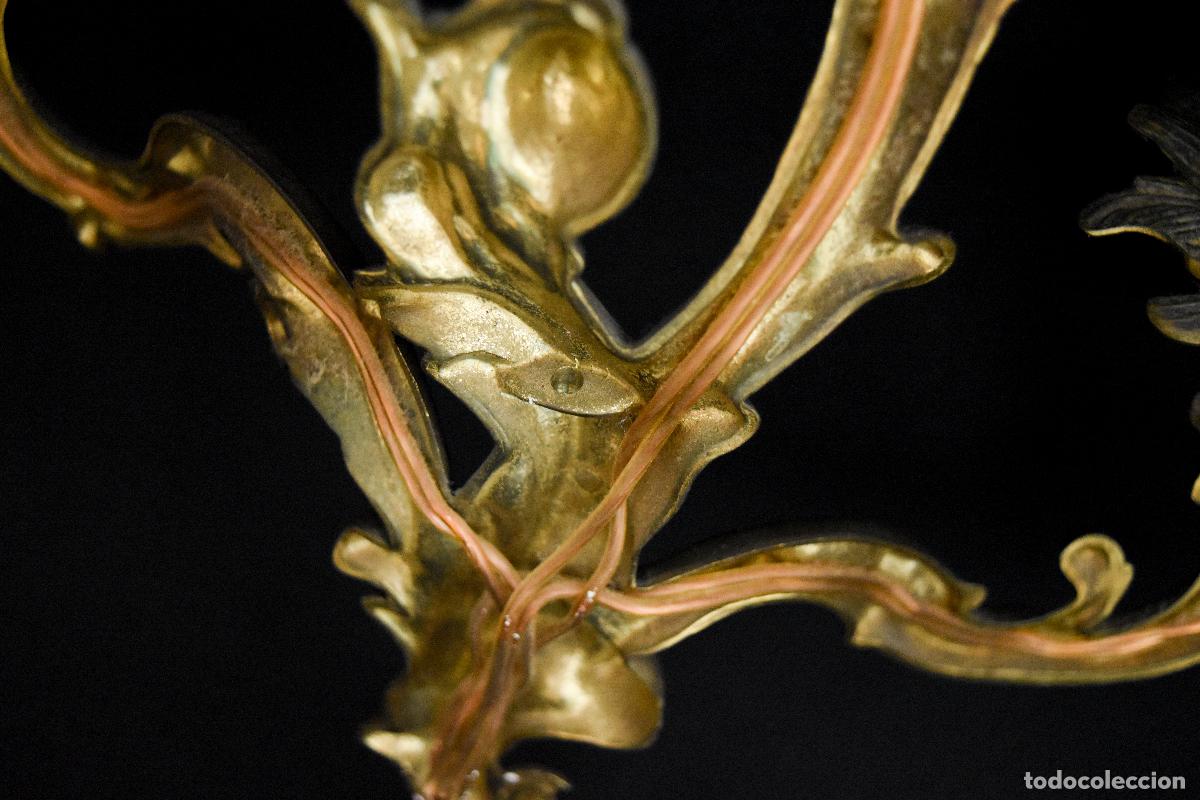 Antig&uuml;edades: Apliques de pared de bronce - Foto 10
