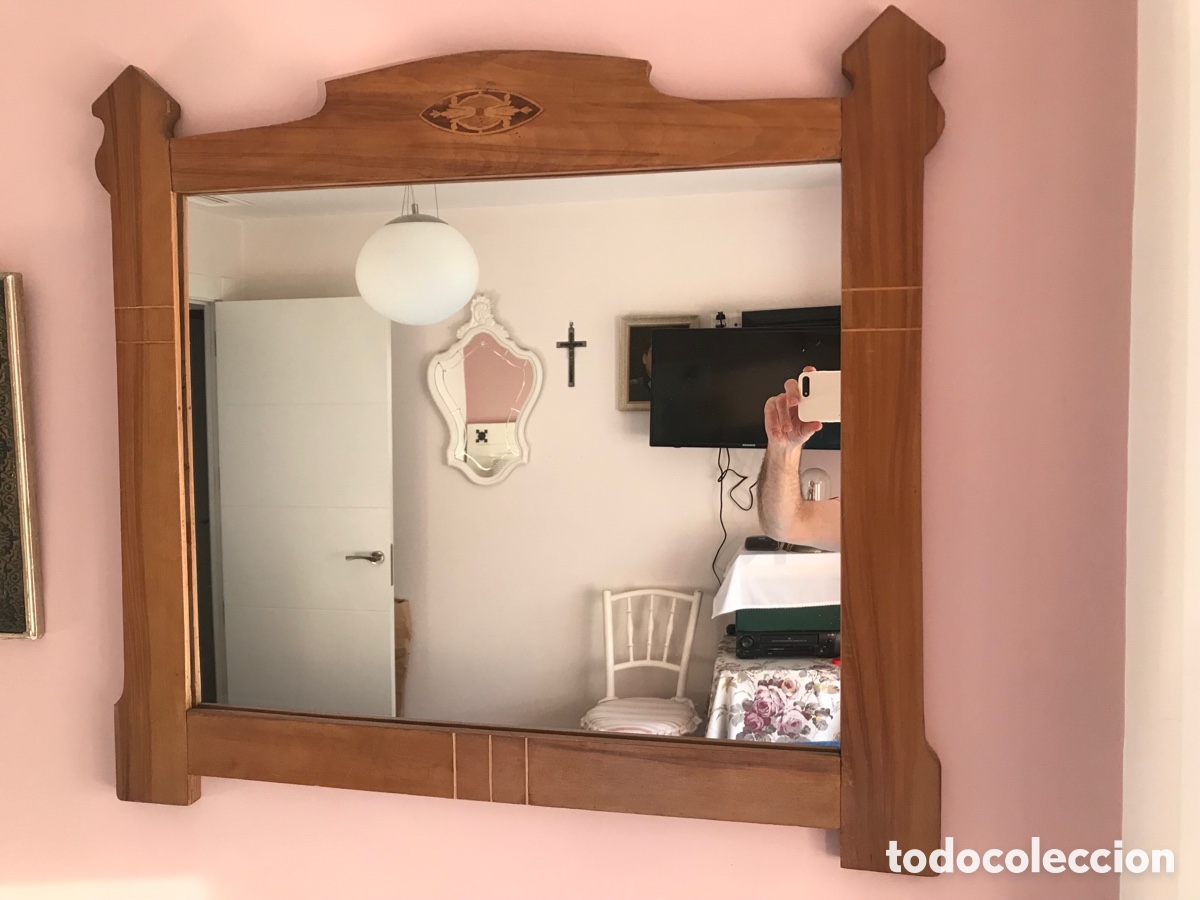 Antig&uuml;edades: Marco antiguo con espejo - Foto 1