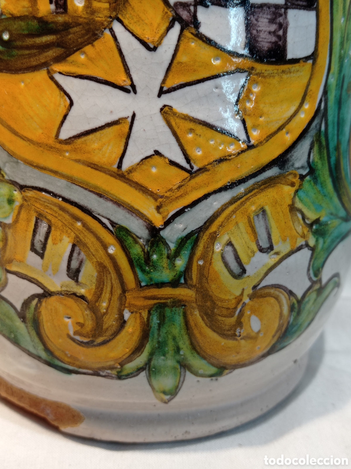 Antig&uuml;edades: ALBARELO CON ESCUDO HER&Aacute;LDICO 24,5 CM - Foto 5