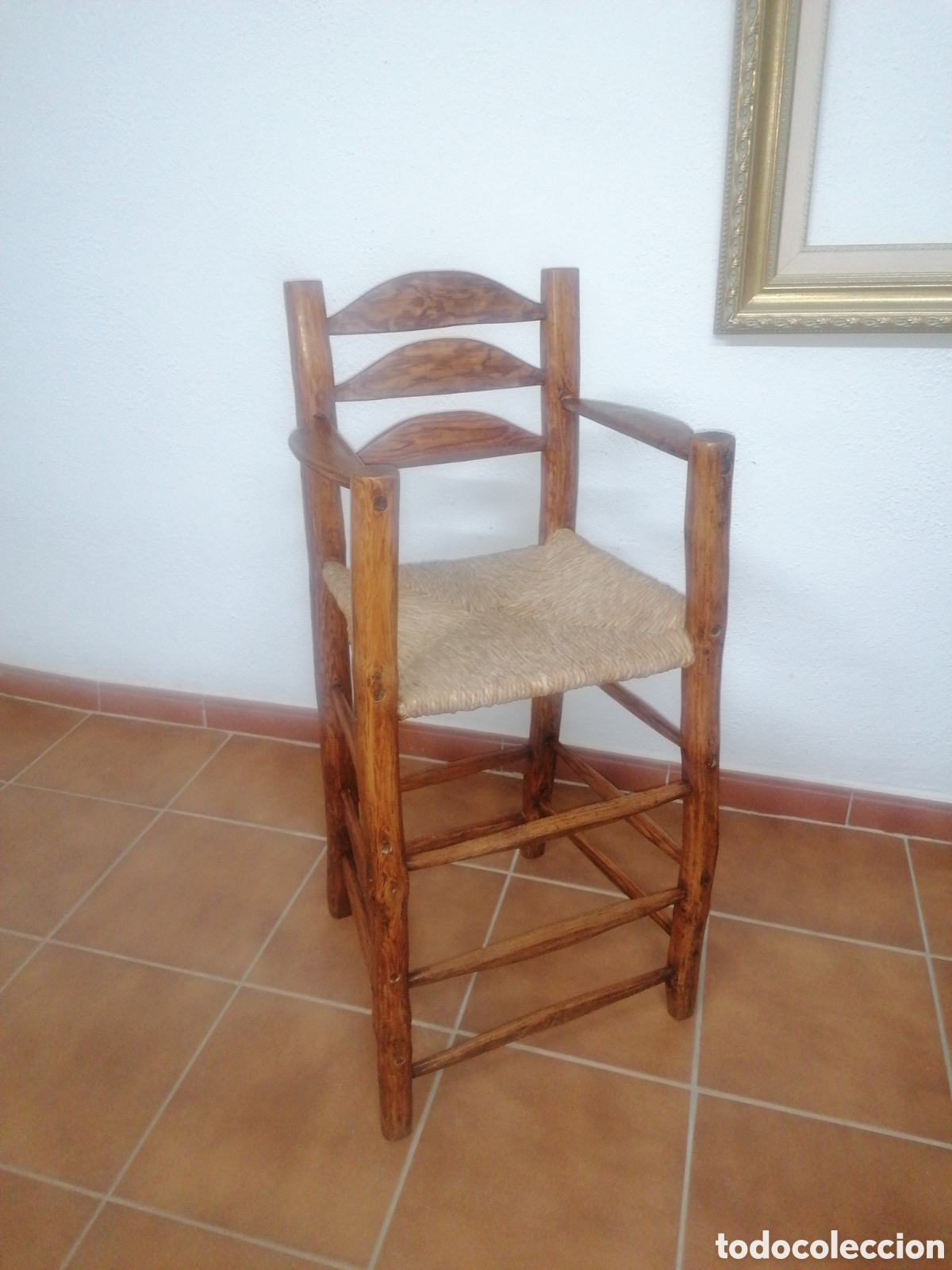 Antig&uuml;edades: Trona antigua rustica - Foto 2