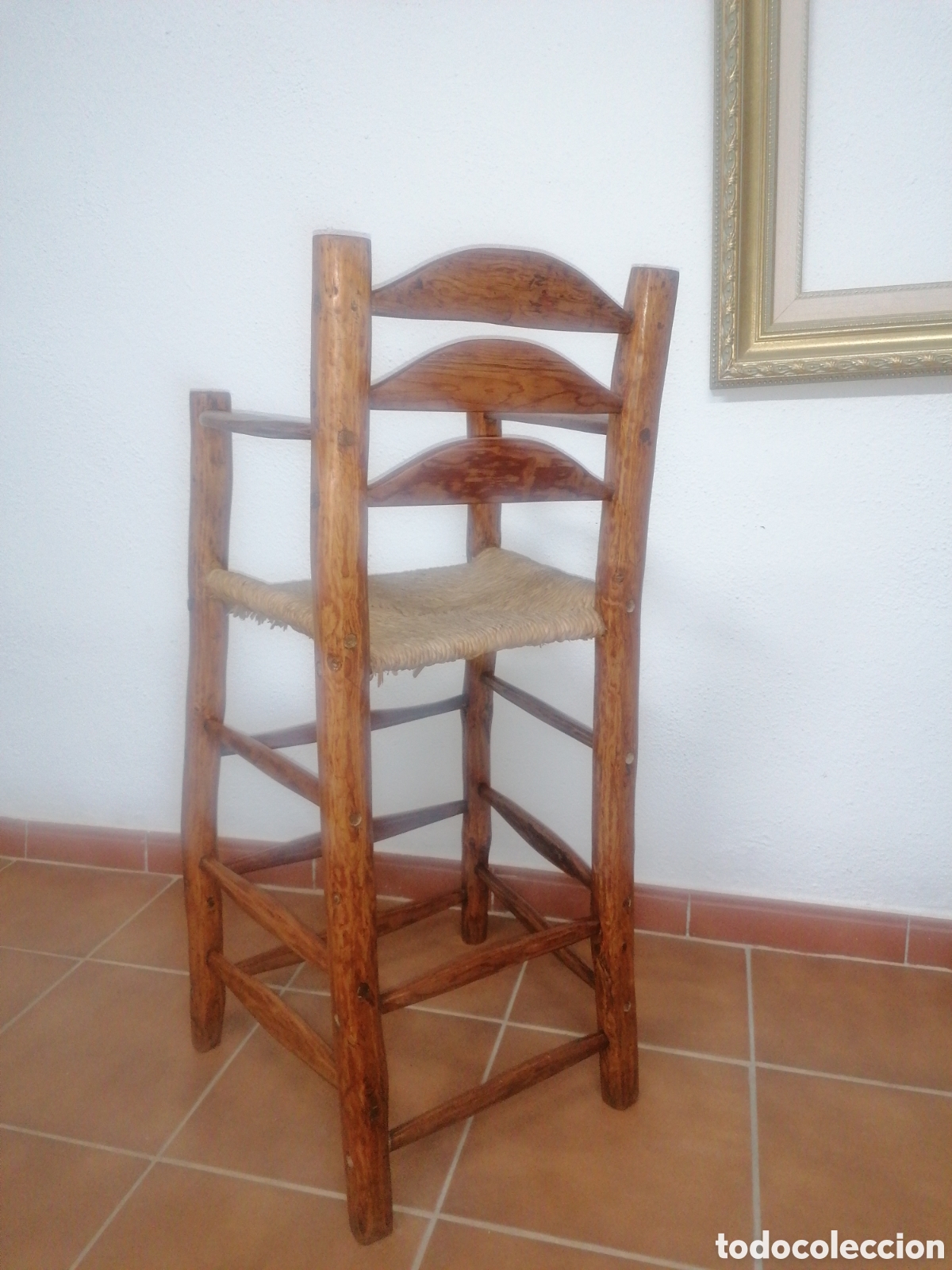 Antig&uuml;edades: Trona antigua rustica - Foto 3
