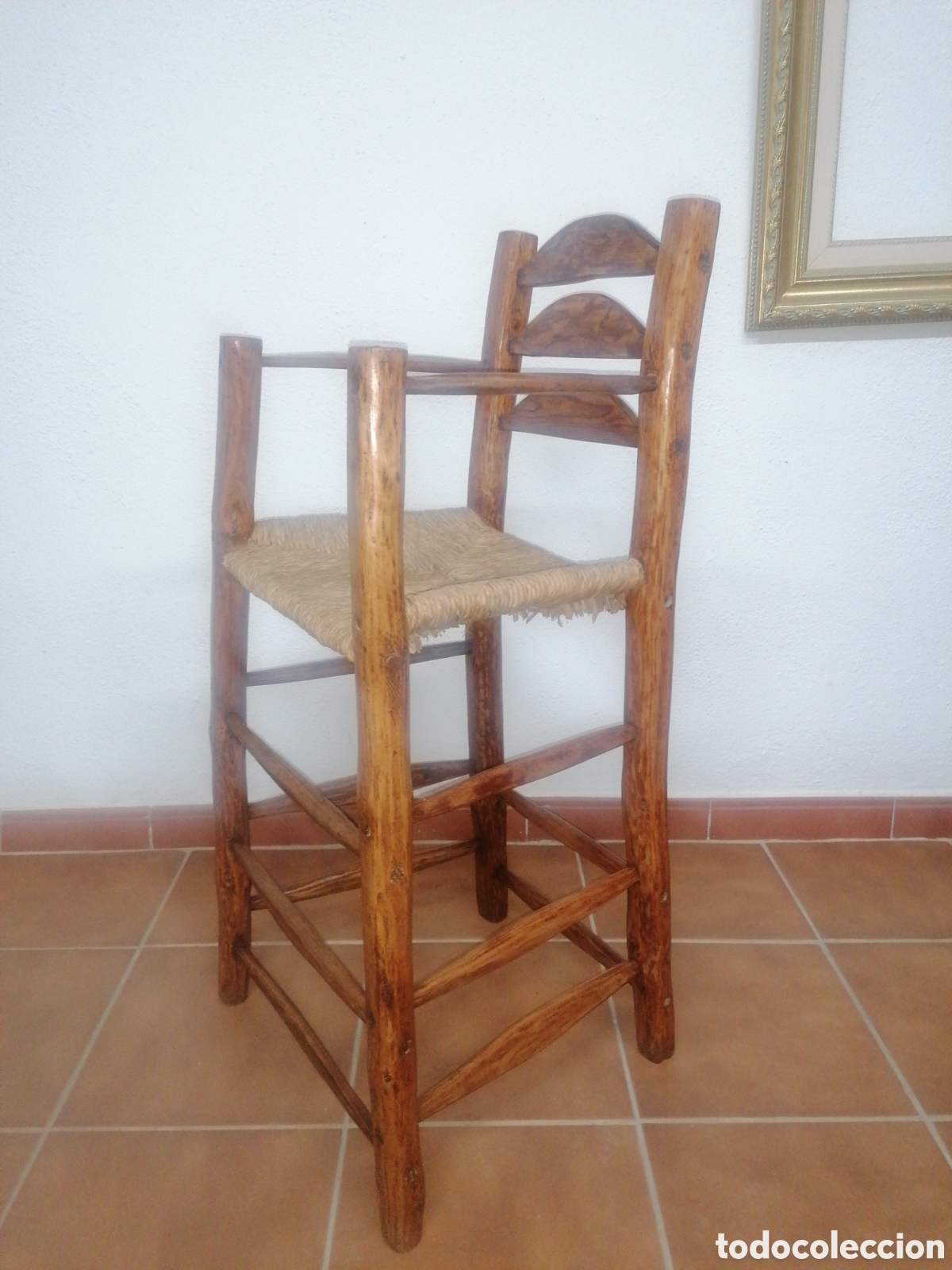 Antig&uuml;edades: Trona antigua rustica - Foto 4