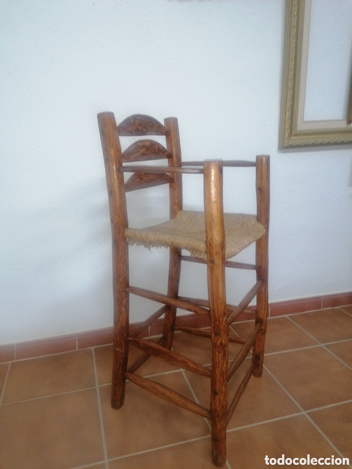 Antig&uuml;edades: Trona antigua rustica - Foto 5