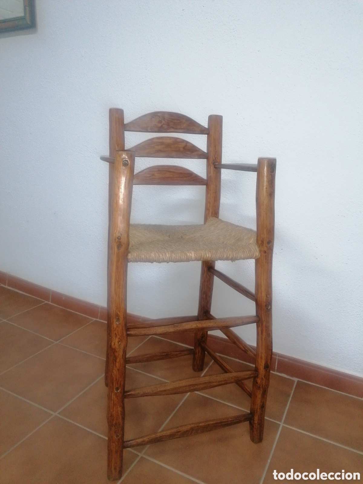 Antig&uuml;edades: Trona antigua rustica - Foto 6