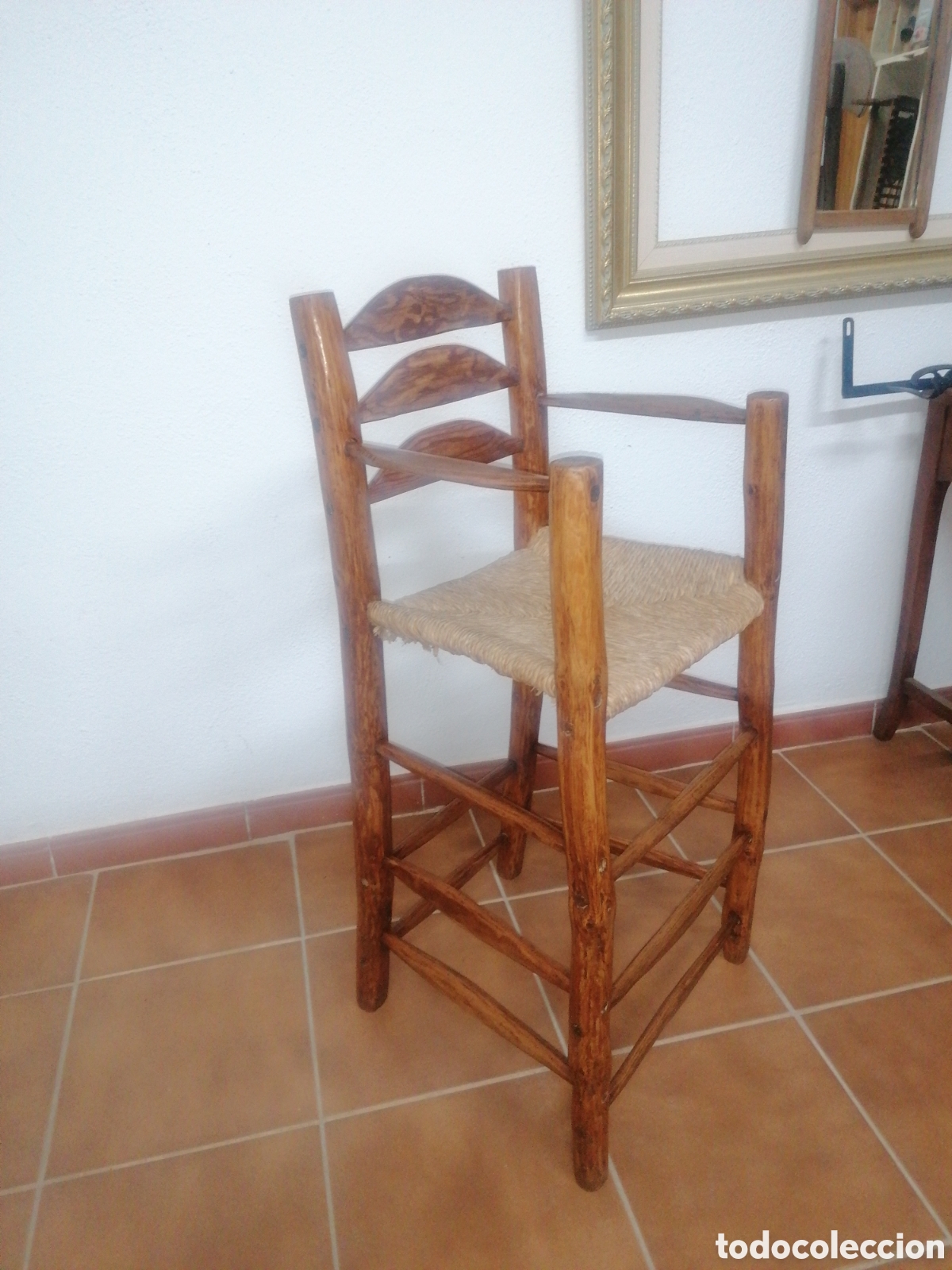 Antig&uuml;edades: Trona antigua rustica - Foto 1
