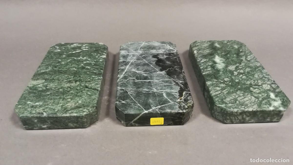 Antig&uuml;edades: BASE DE MARMOL VERDE DE MACAEL RECTANGULAR CON CHAFLANES - Foto 4