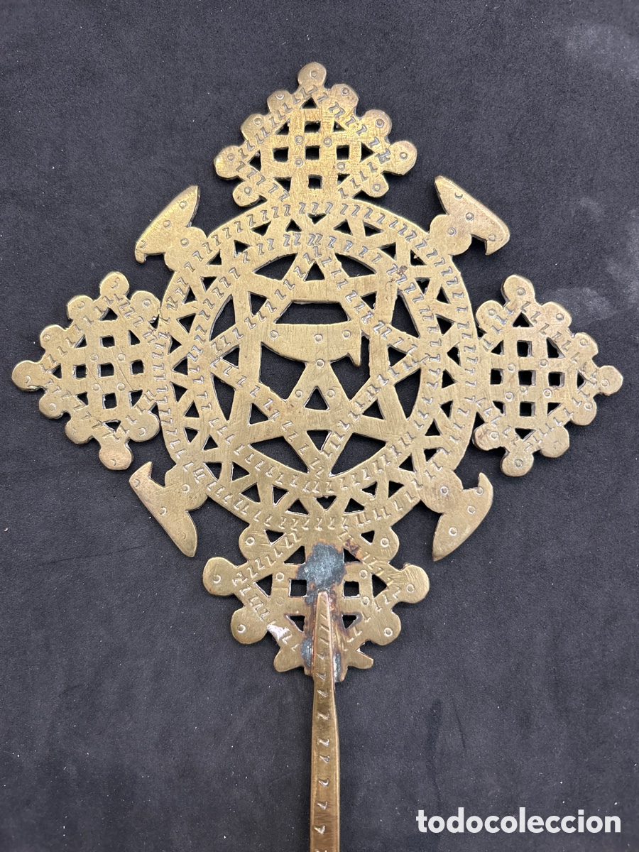 Antig&uuml;edades: Cruz Copta de bendiciones en bronce, Coptos - Foto 2