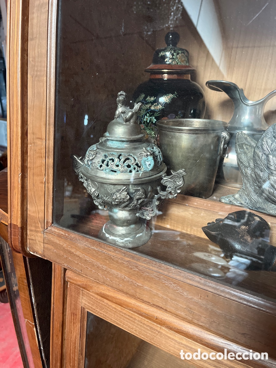 Antig&uuml;edades: Cubitera de alpaca, de bonitas formas. - Foto 4