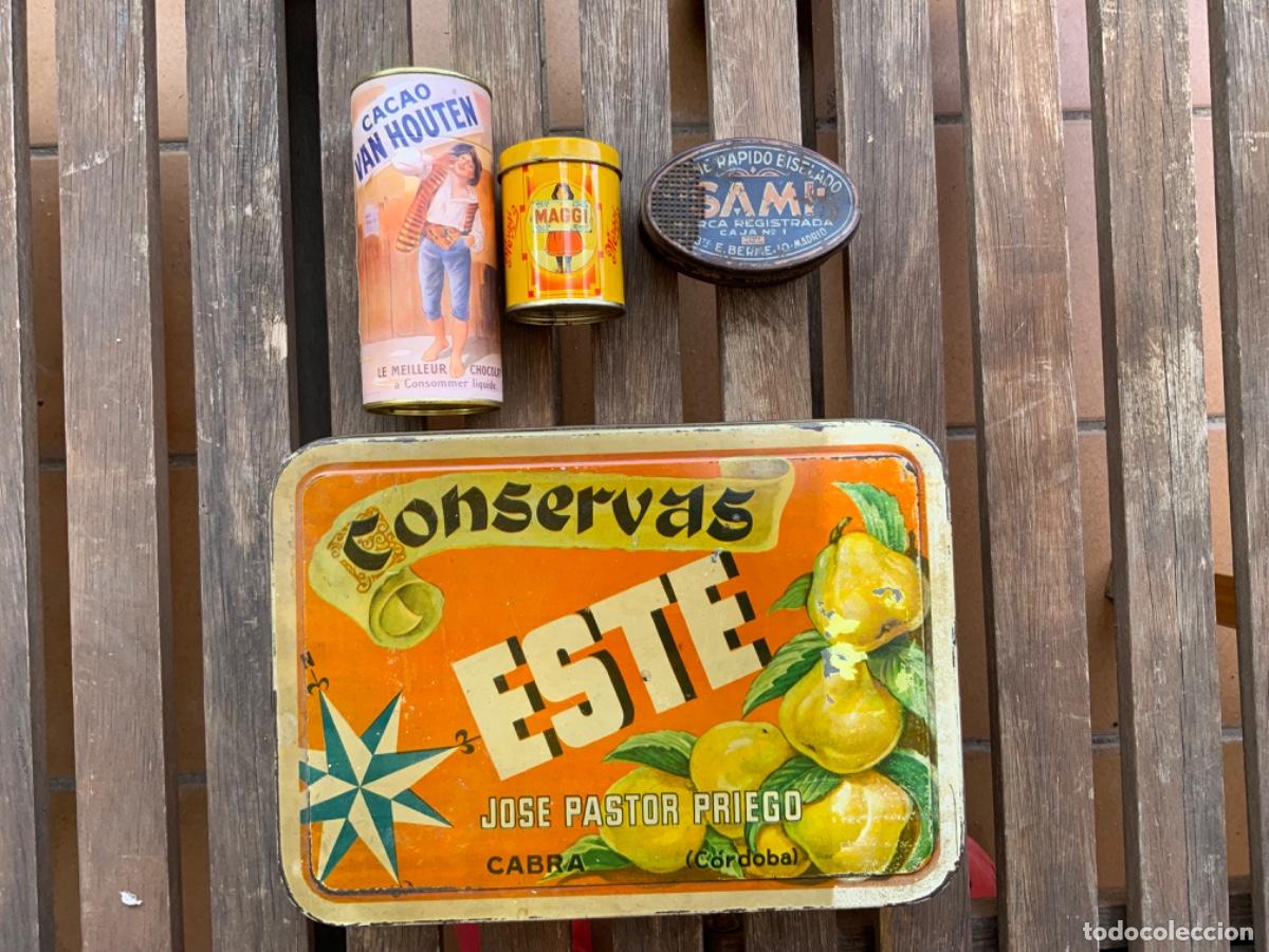 Antig&uuml;edades: LOTE DE LATAS RETRO Y ANTIGUAS. Ideal decoraci&oacute;n.