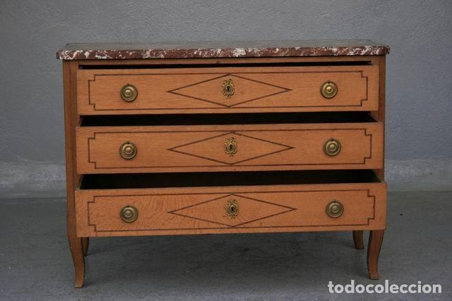 Antig&uuml;edades: Commode en ch&ecirc;ne clair d&eacute;poque Directoire - Foto 4