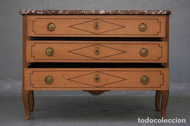 Antig&uuml;edades: Commode en ch&ecirc;ne clair d&eacute;poque Directoire - Foto 5