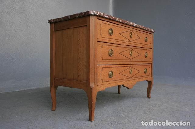 Antig&uuml;edades: Commode en ch&ecirc;ne clair d&eacute;poque Directoire - Foto 7