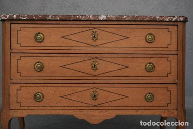 Antig&uuml;edades: Commode en ch&ecirc;ne clair d&eacute;poque Directoire - Foto 8