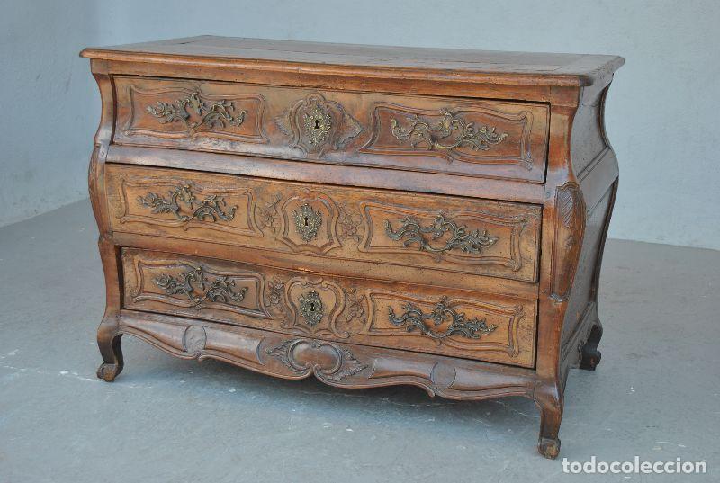 Antig&uuml;edades: Commode tombeau en noyer &eacute;poque XVIII&egrave;me - Foto 2