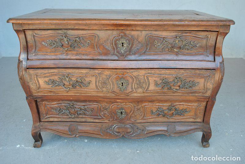 Antig&uuml;edades: Commode tombeau en noyer &eacute;poque XVIII&egrave;me - Foto 3