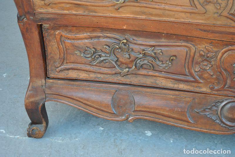 Antig&uuml;edades: Commode tombeau en noyer &eacute;poque XVIII&egrave;me - Foto 8