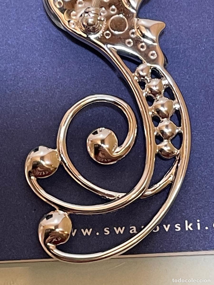 Antig&uuml;edades: BROCHE CABALLITO DE MAR SWAROVSKI - Foto 6