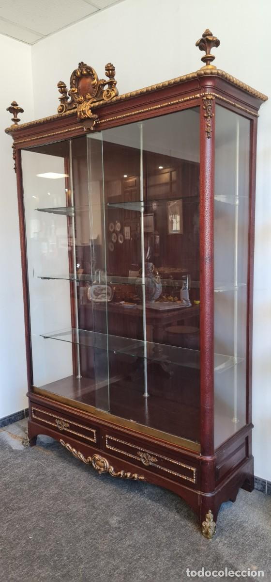 Antig&uuml;edades: Vitrina de Caoba Alfonsina - Foto 2