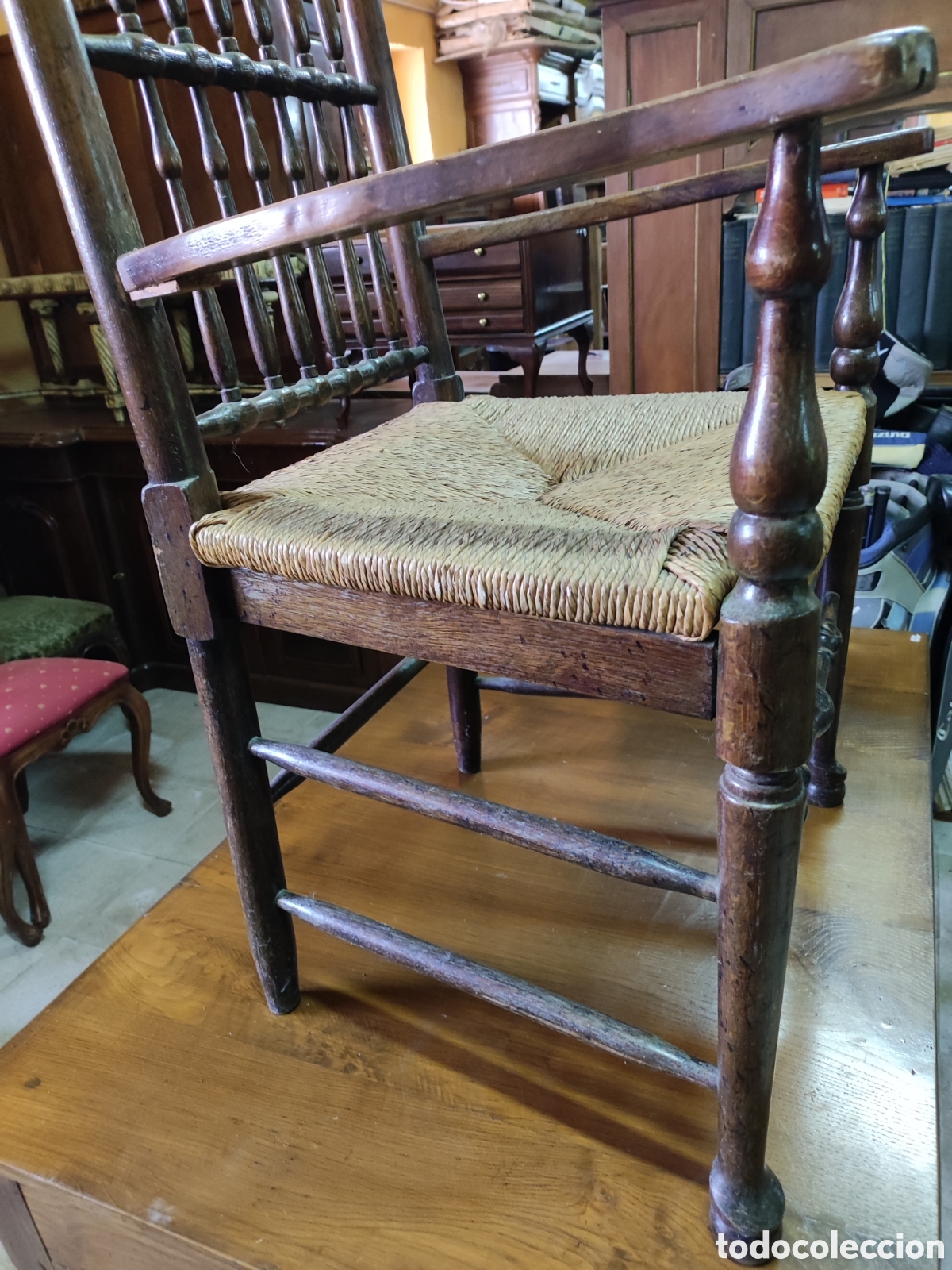 Antig&uuml;edades: Sill&oacute;n rustico - Foto 3
