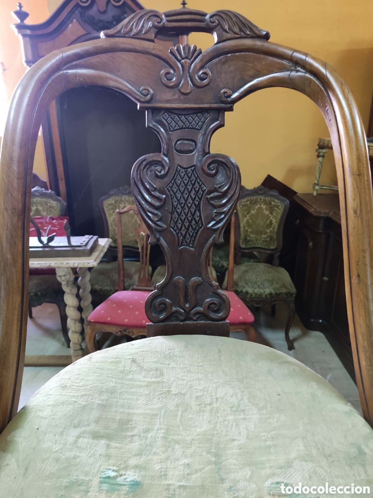 Antig&uuml;edades: Sill&oacute;n siglo XIX - Foto 2