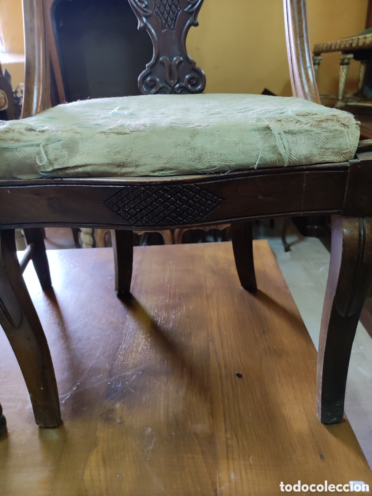 Antig&uuml;edades: Sill&oacute;n siglo XIX - Foto 3