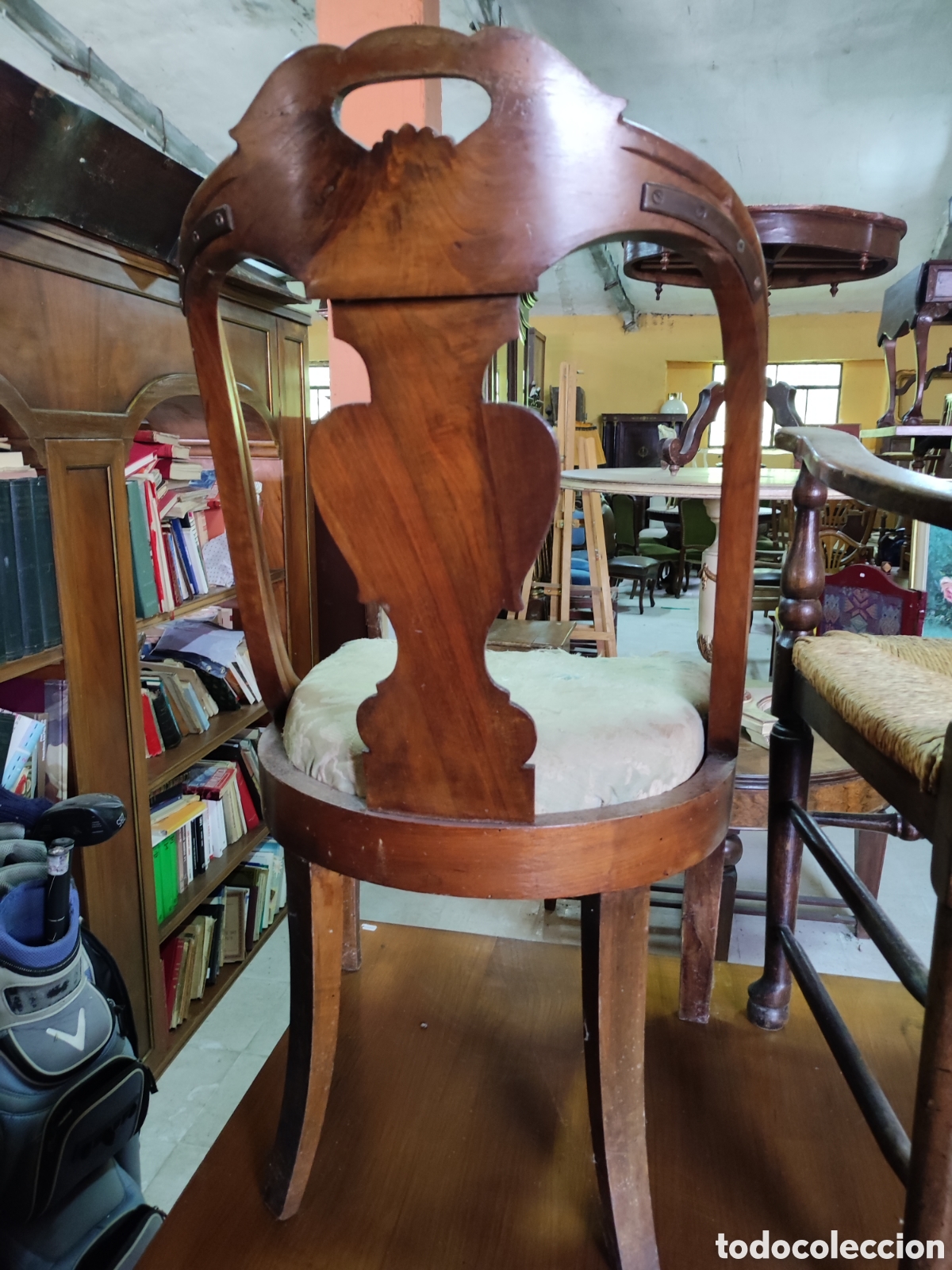 Antig&uuml;edades: Sill&oacute;n siglo XIX - Foto 5