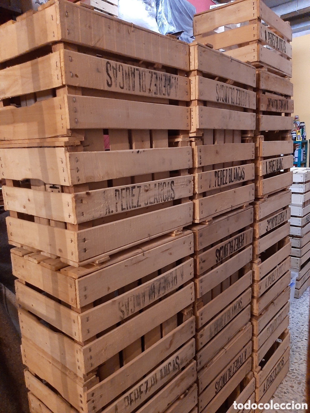 Antig&uuml;edades: Caja fruta de madera - Foto 3
