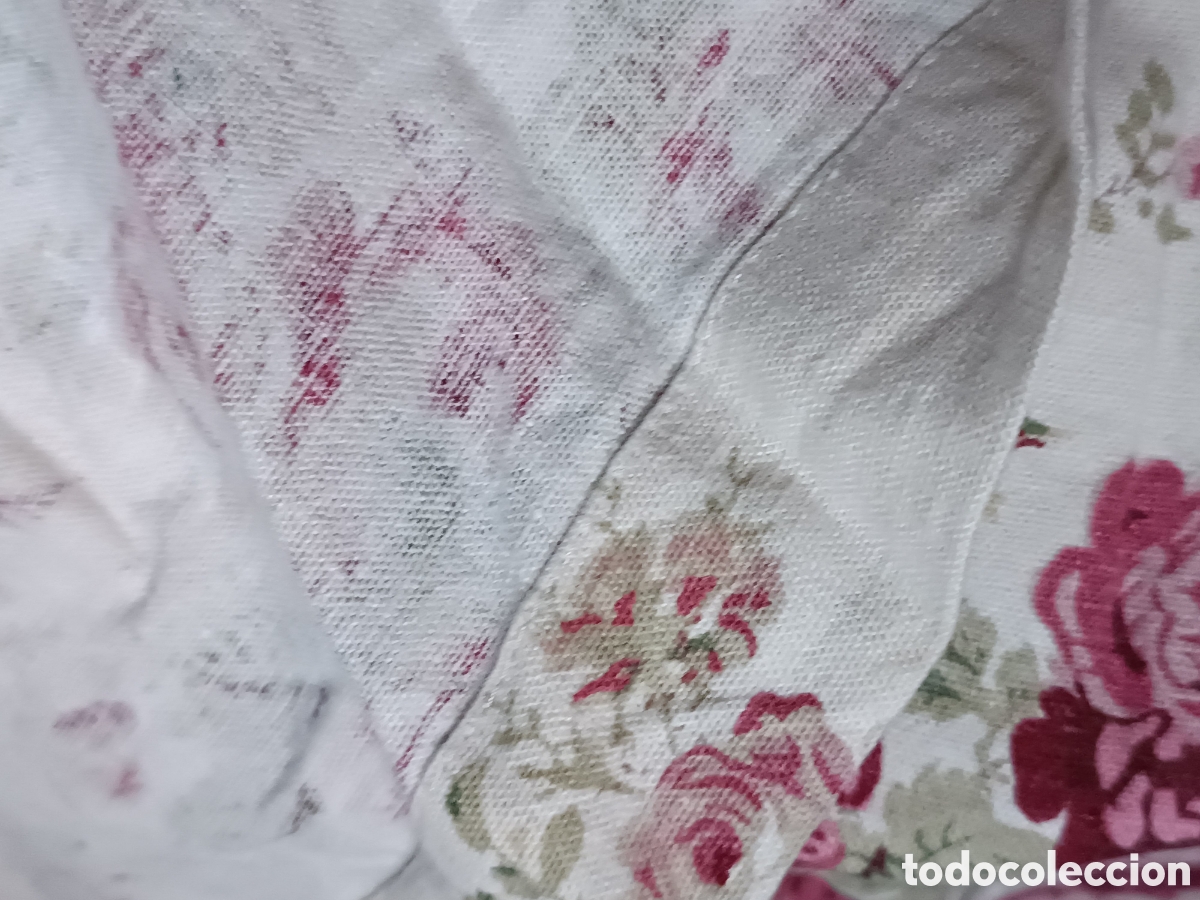 Antig&uuml;edades: Magnifica colcha edred&oacute;n de hilo cretona - Foto 10