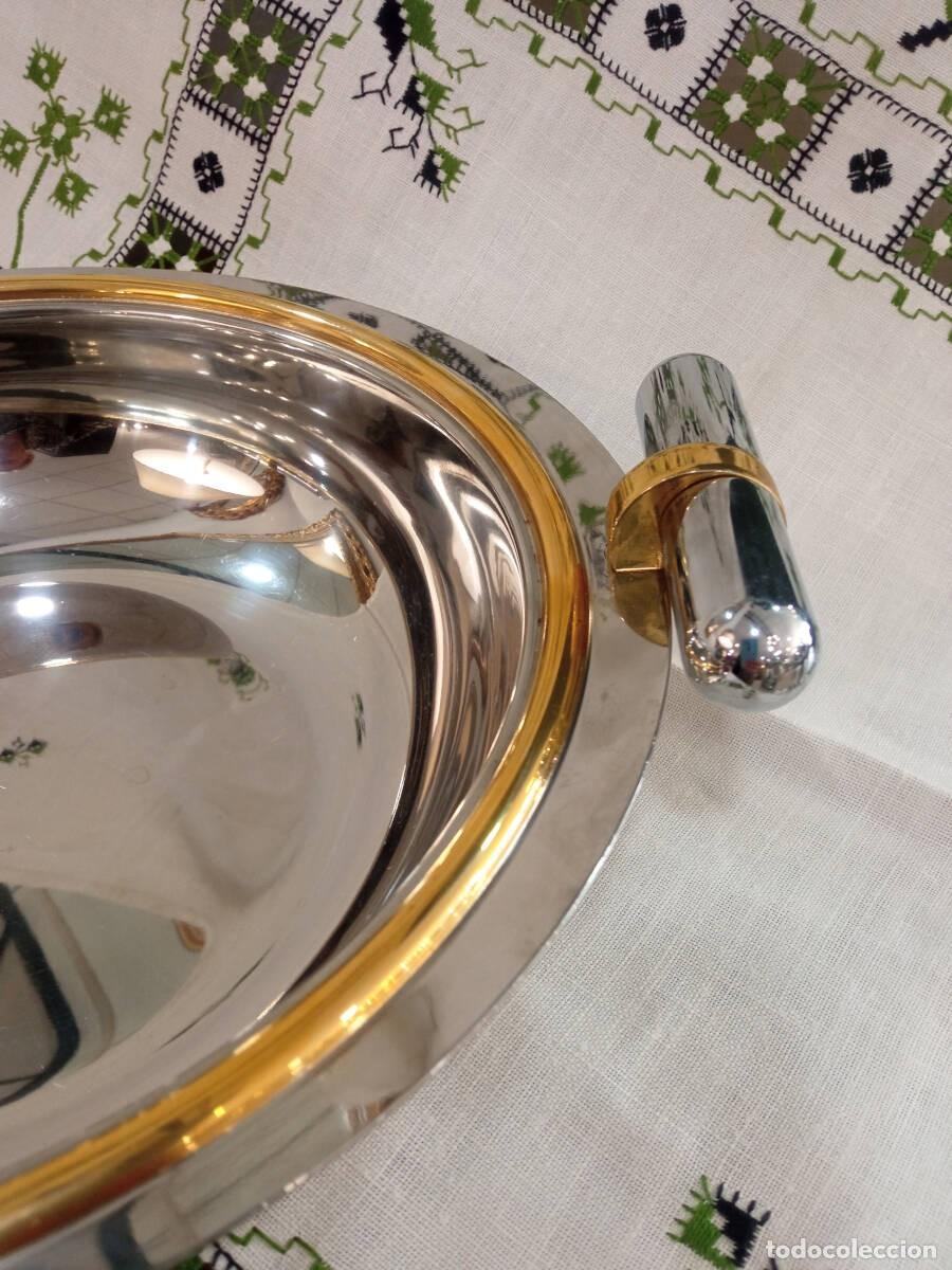 Antig&uuml;edades: Calienta plato de acero y oro - Foto 4