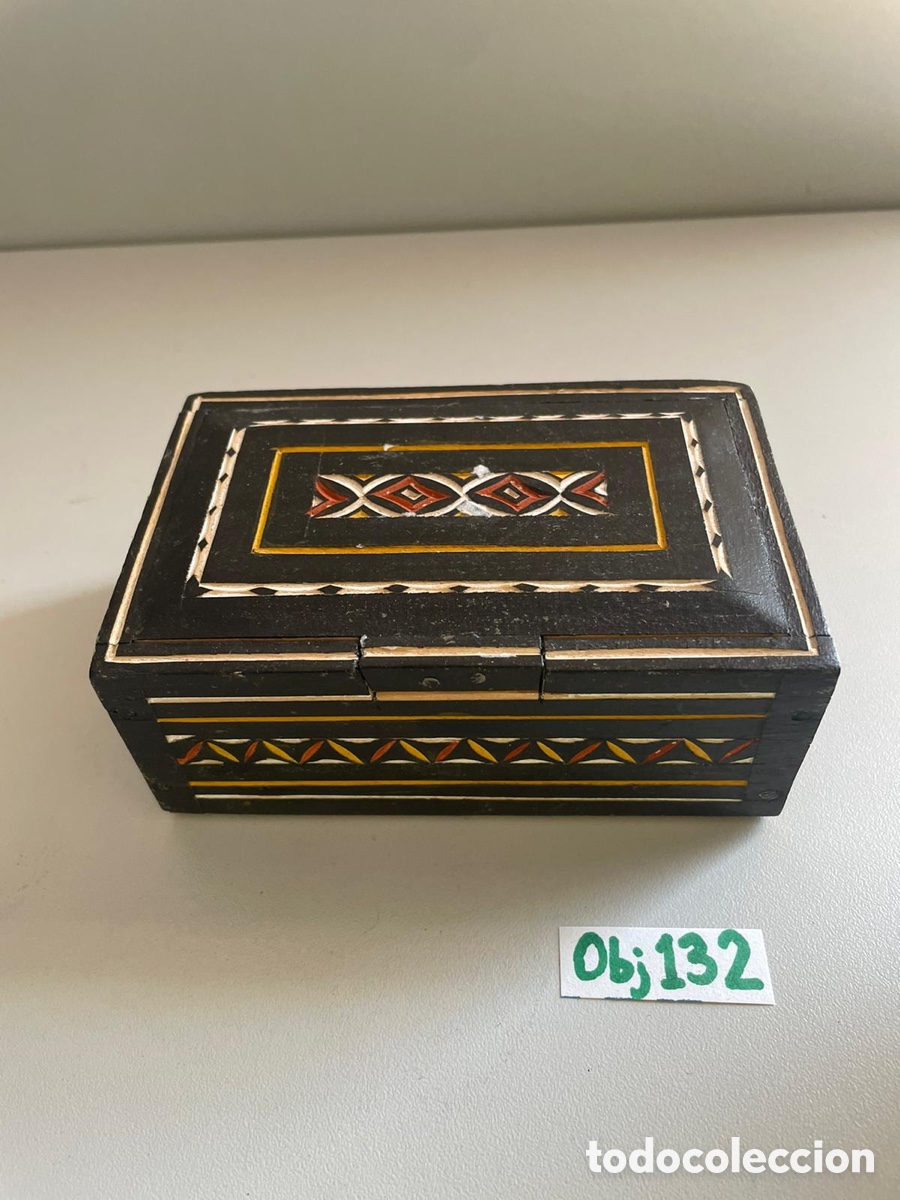 Antig&uuml;edades: Caja joyero marqueteria - Foto 1