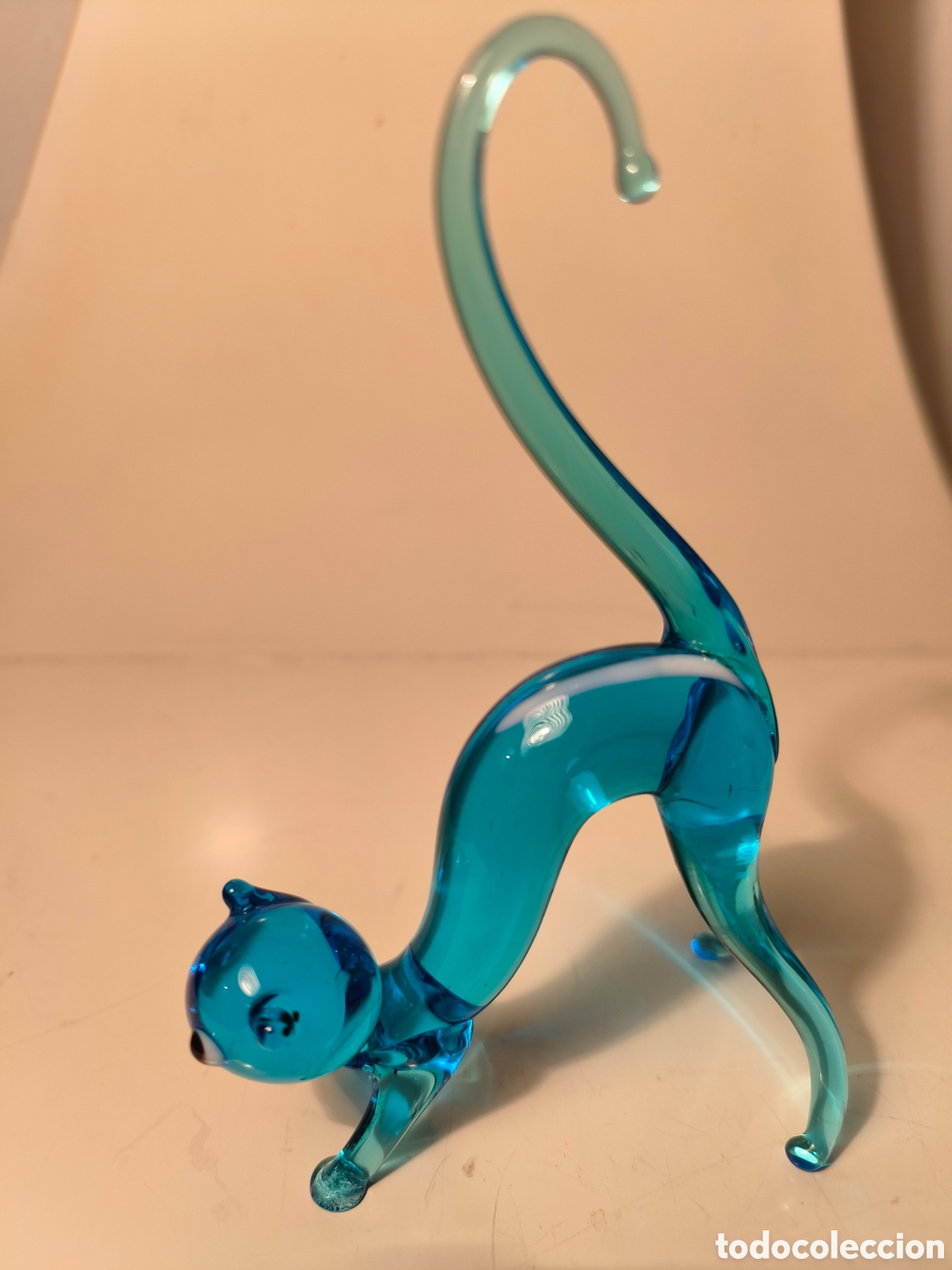 Antig&uuml;edades: Cristal de Murano. Gato - Foto 1
